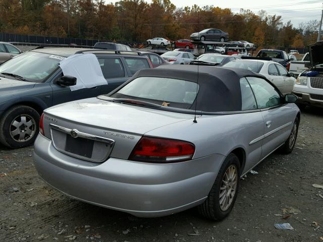 1C3EL55R25N538411 - 2005 CHRYSLER SEBRING TO SILVER photo 4