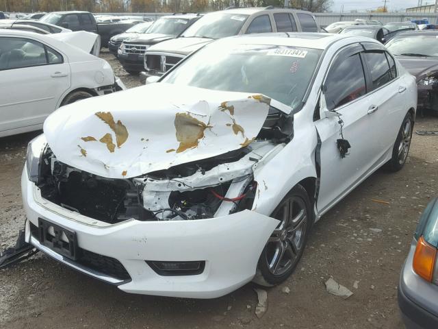 1HGCR2F74FA268508 - 2015 HONDA ACCORD EX WHITE photo 2