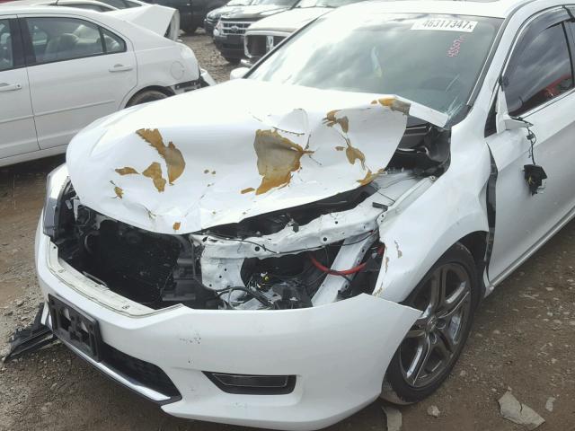 1HGCR2F74FA268508 - 2015 HONDA ACCORD EX WHITE photo 9