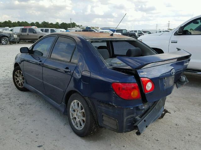 1NXBR32EX4Z333812 - 2004 TOYOTA COROLLA CE BLUE photo 3