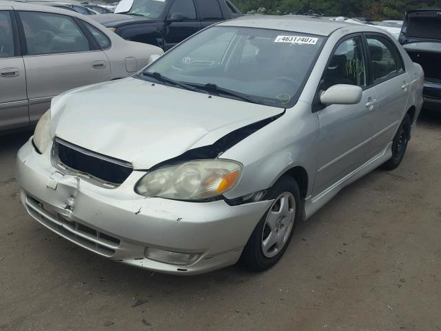 1NXBR32E13Z062265 - 2003 TOYOTA COROLLA CE SILVER photo 2