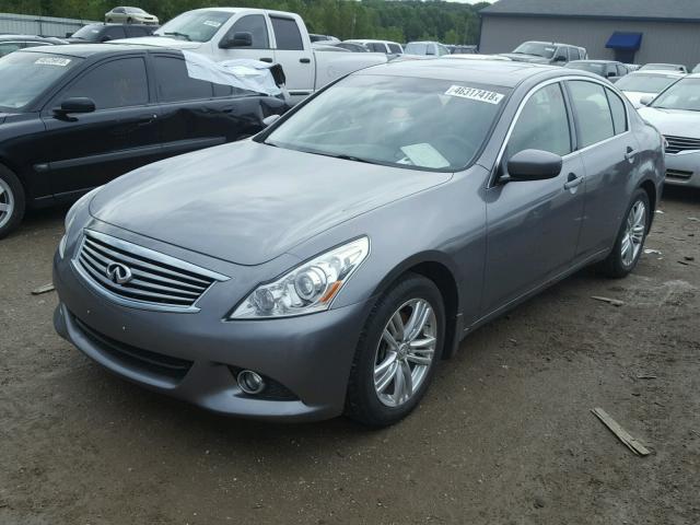 JN1CV6AR3DM767633 - 2013 INFINITI G37 GRAY photo 2