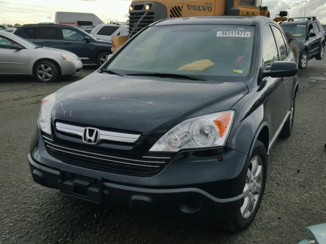 JHLRE38728C035566 - 2008 HONDA CR-V EXL BLACK photo 2