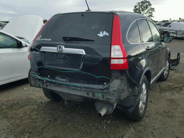 JHLRE38728C035566 - 2008 HONDA CR-V EXL BLACK photo 4