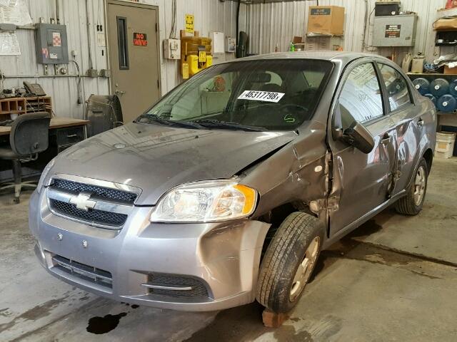 KL1TD56667B128937 - 2007 CHEVROLET AVEO BASE Сұр фото 2