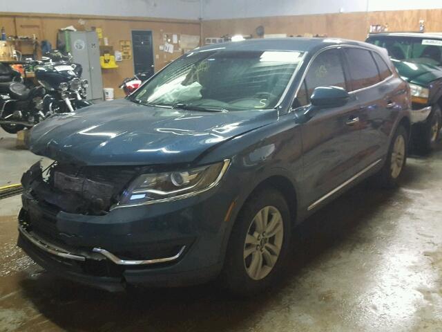 2LMTJ8JR3GBL74438 - 2016 LINCOLN MKX PREMIE BLUE photo 2