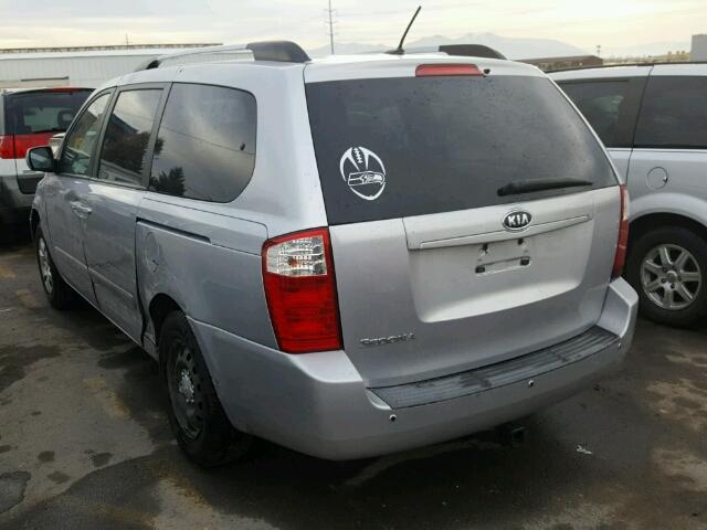 KNDMG4C35A6335280 - 2010 KIA SEDONA SILVER photo 3