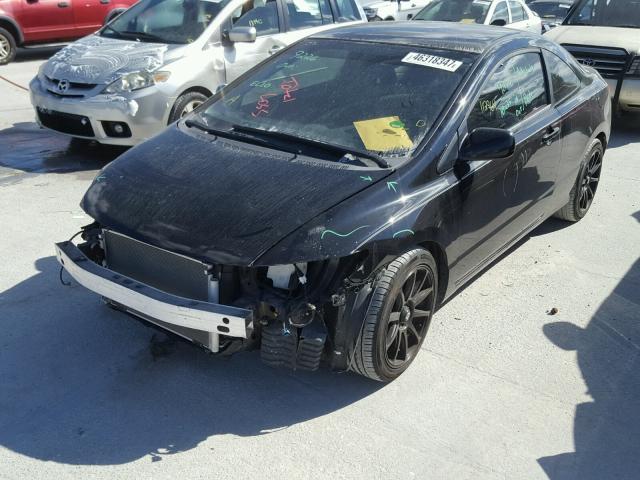 2HGFG126X8H500608 - 2008 HONDA CIVIC LX BLACK photo 2