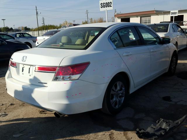 1HGCP2F64CA157028 - 2012 HONDA ACCORD SE WHITE photo 4