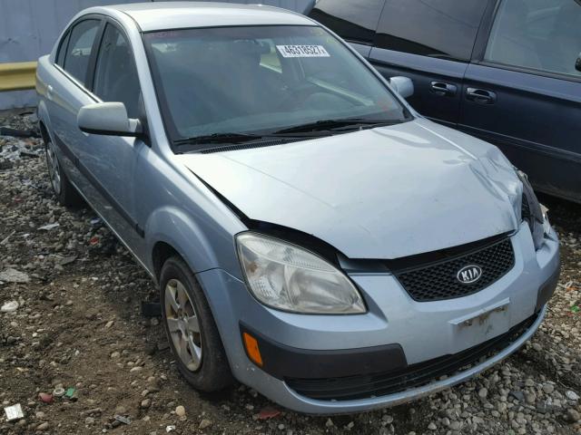 KNADE123576218732 - 2007 KIA RIO BASE BLUE photo 1