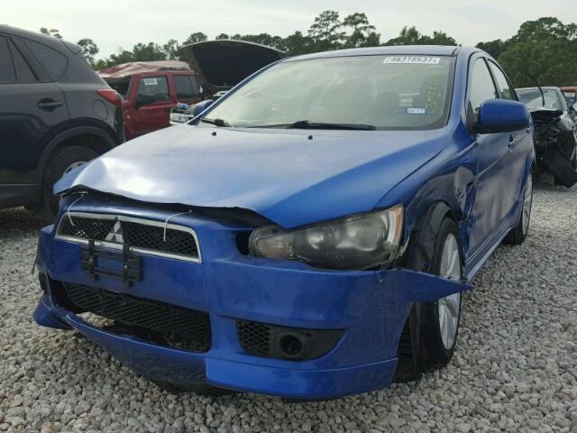 JA32U8FW4AU008103 - 2010 MITSUBISHI LANCER GTS BLUE photo 2