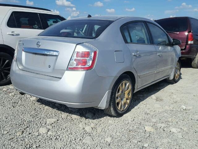 3N1AB6AP4AL652513 - 2010 NISSAN SENTRA 2.0 GRAY photo 4