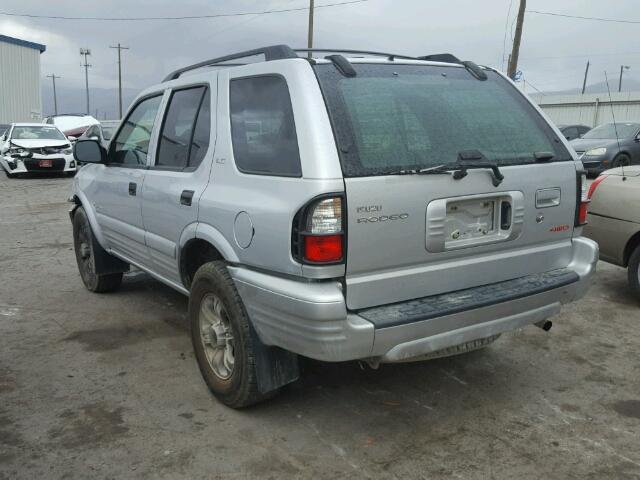 4S2DM58W014314922 - 2001 ISUZU RODEO SILVER photo 3