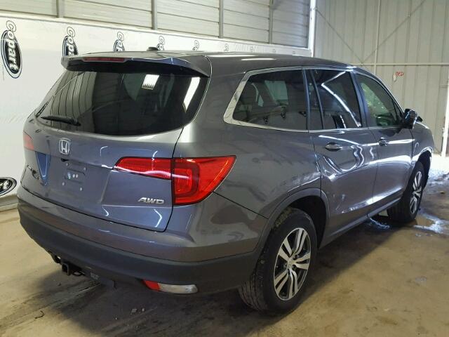 5FNYF6H71GB088591 - 2016 HONDA PILOT EXLN GRAY photo 4