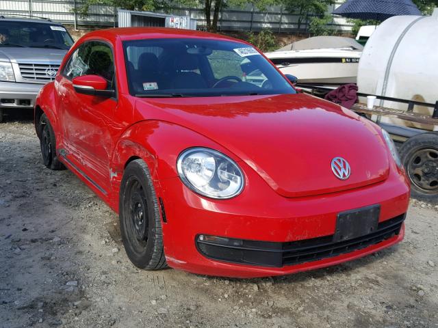 3VWJP7ATXCM628745 - 2012 VOLKSWAGEN BEETLE RED photo 1