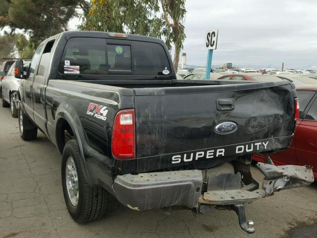 1FTSW21R68EA05413 - 2008 FORD F250 SUPER BLACK photo 3