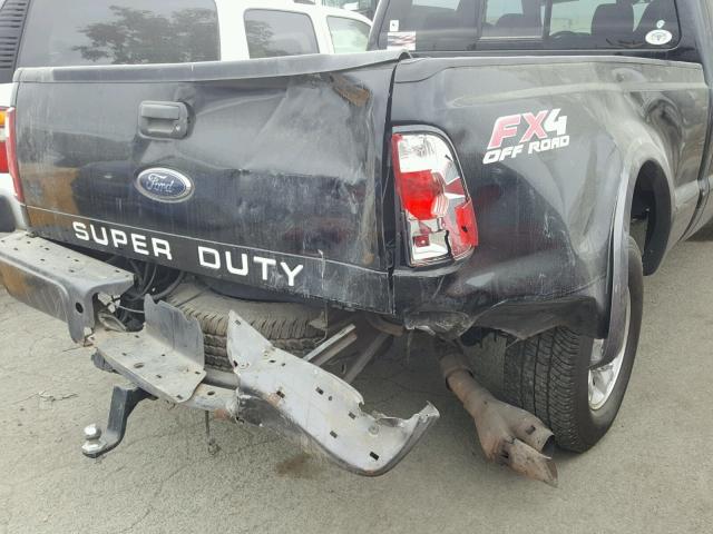 1FTSW21R68EA05413 - 2008 FORD F250 SUPER BLACK photo 9