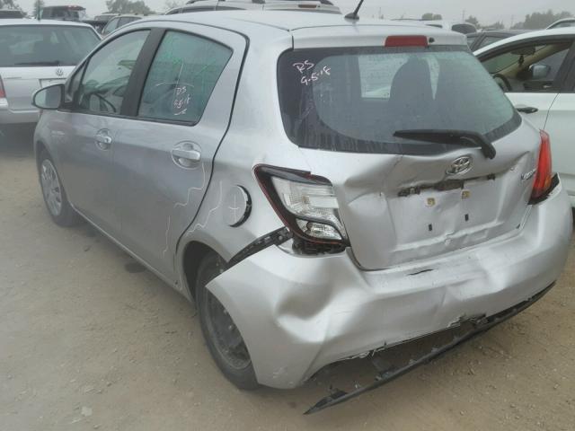 VNKKTUD39HA079385 - 2017 TOYOTA YARIS L SILVER photo 3