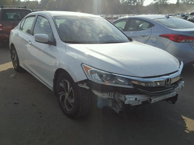 1HGCR2F37GA127785 - 2016 HONDA ACCORD LX WHITE photo 1