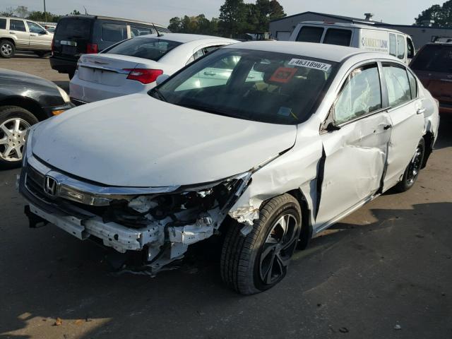 1HGCR2F37GA127785 - 2016 HONDA ACCORD LX WHITE photo 2