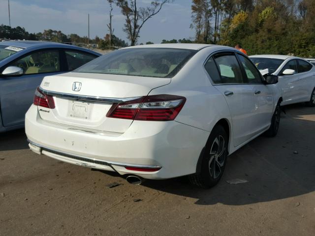 1HGCR2F37GA127785 - 2016 HONDA ACCORD LX WHITE photo 4