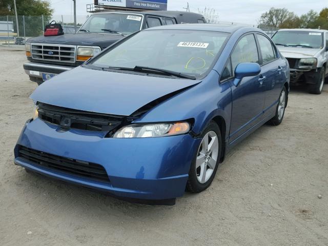 1HGFA16896L013509 - 2006 HONDA CIVIC EX Mavi foto 2
