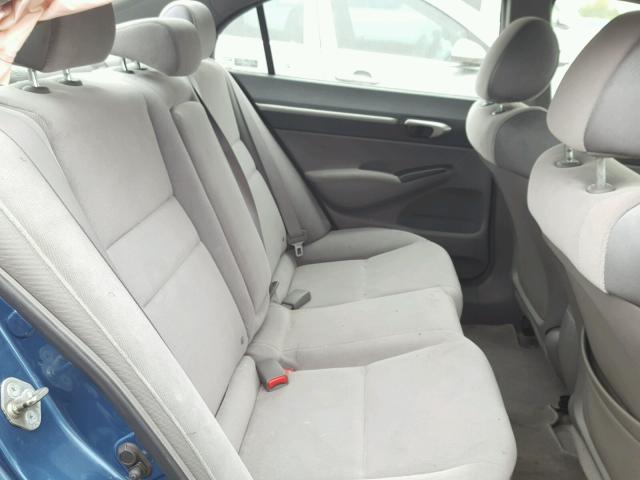 1HGFA16896L013509 - 2006 HONDA CIVIC EX Mavi foto 6
