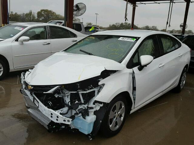 1G1BC5SM5H7230089 - 2017 CHEVROLET CRUZE LS WHITE photo 2