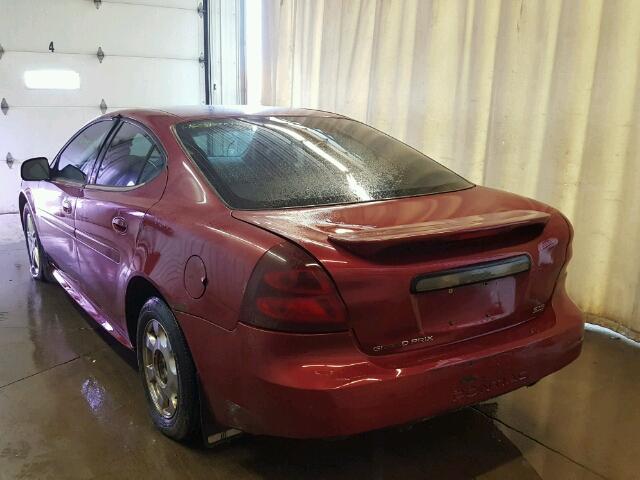 2G2WR524451337820 - 2005 PONTIAC GRAND PRIX MAROON photo 3