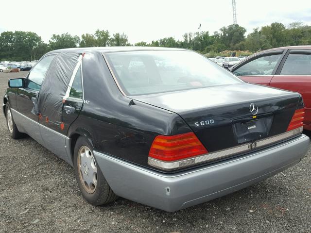 WDBGA57EXRA179518 - 1994 MERCEDES-BENZ S 600 BLACK photo 3