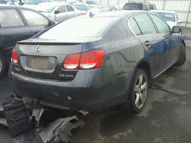 JTHBE96S370008965 - 2007 LEXUS GS 350 GRAY photo 4