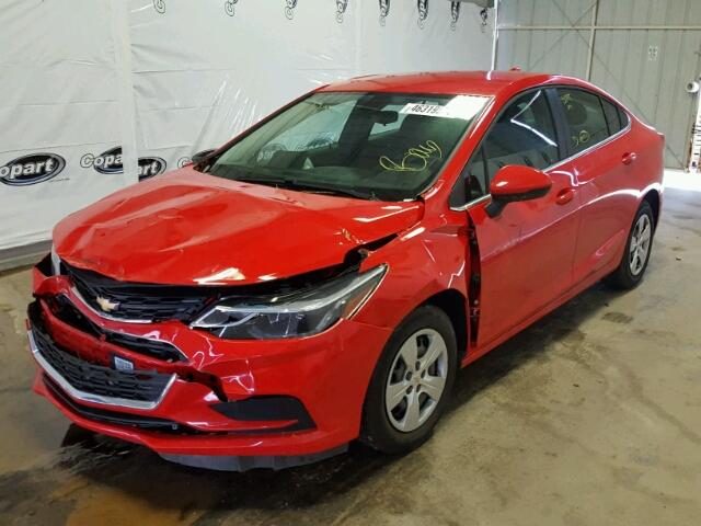 1G1BE5SM6J7119535 - 2018 CHEVROLET CRUZE LT RED photo 2