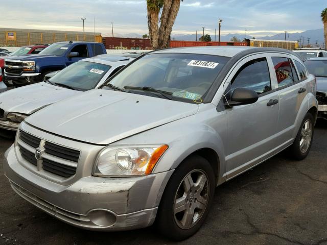 1B3HB48B98D508774 - 2008 DODGE CALIBER SX SILVER photo 2