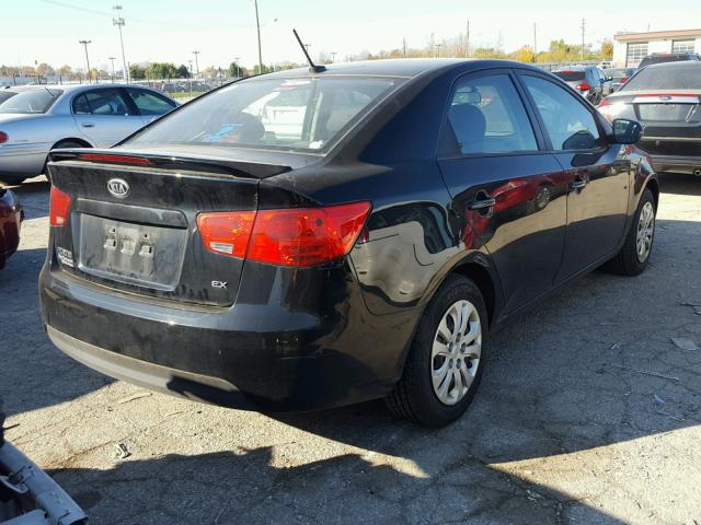 KNAFU4A22C5573105 - 2012 KIA FORTE EX BLACK photo 4