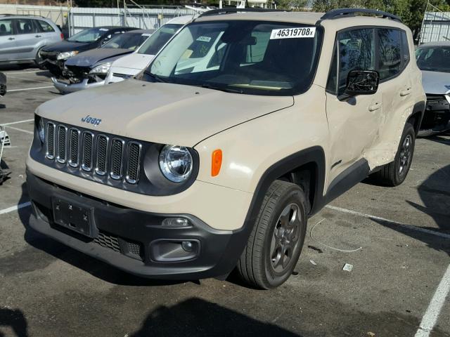 ZACCJBBW1GPD19967 - 2016 JEEP RENEGADE L CREAM photo 2