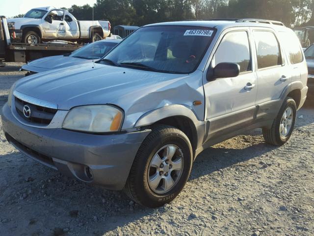 4F2YU09192KM32788 - 2002 MAZDA TRIBUTE LX SILVER photo 2