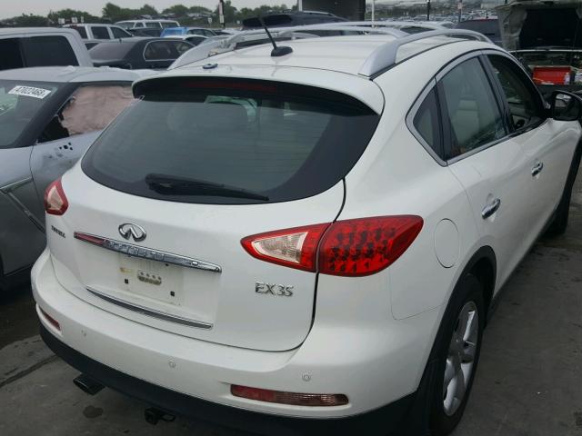 JNKAJ09E68M305618 - 2008 INFINITI EX35 BASE WHITE photo 4