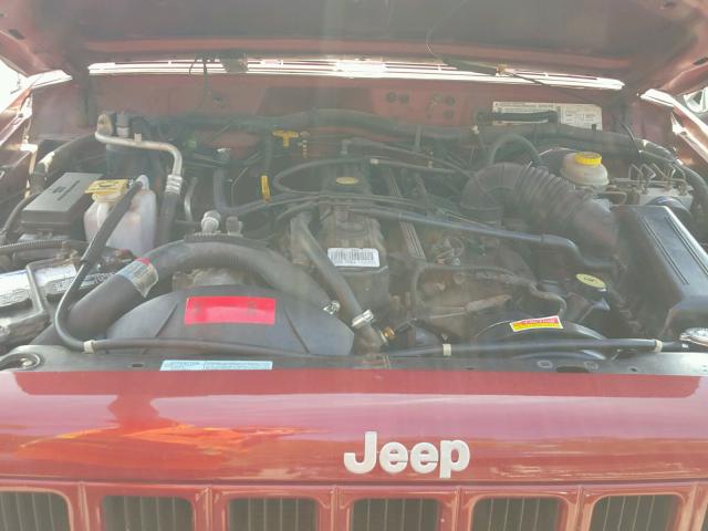 1J4FJ68S4WL161047 - 1998 JEEP CHEROKEE S RED photo 7