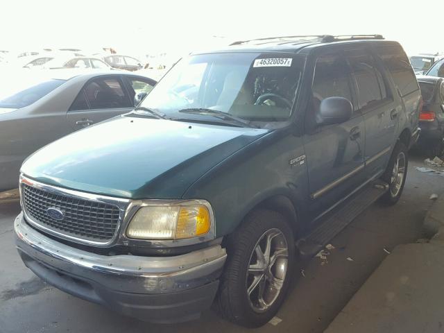 1FMRU1564YLA34558 - 2000 FORD EXPEDITION GREEN photo 2