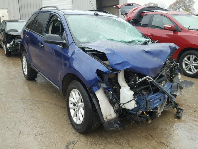 2FMDK3GC7DBC84563 - 2013 FORD EDGE SE BLUE photo 1