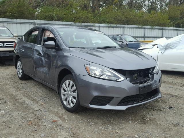 3N1AB7APXHY268304 - 2017 NISSAN SENTRA S GRAY photo 1