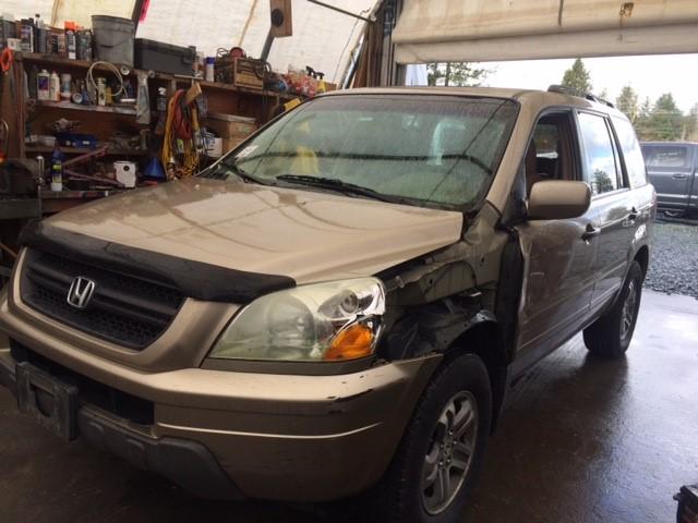 2HKYF18695H002081 - 2005 HONDA PILOT EXL BROWN photo 2