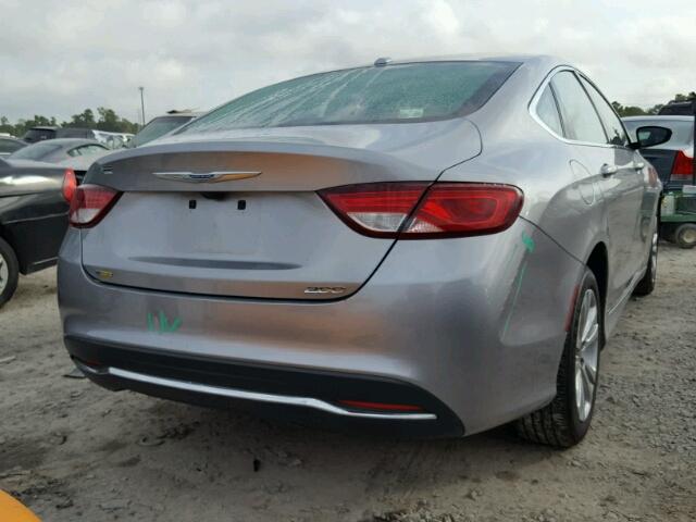 1C3CCCAB4FN744786 - 2015 CHRYSLER 200 LIMITE GRAY photo 4