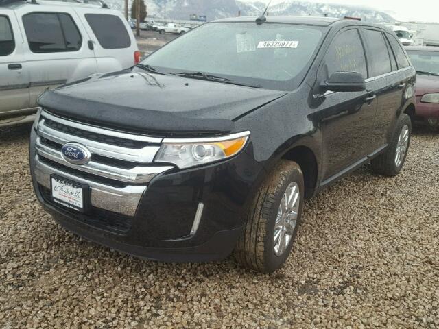 2FMDK4KC8DBC17385 - 2013 FORD EDGE LIMIT BLACK photo 2