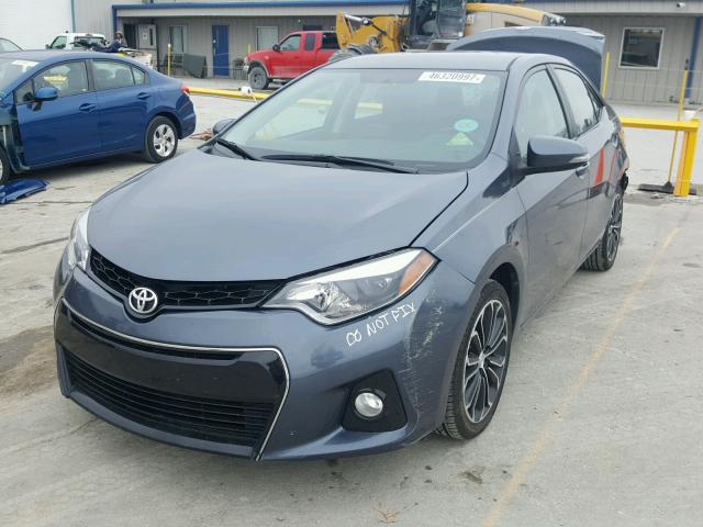 2T1BURHE0EC207230 - 2014 TOYOTA COROLLA L GRAY photo 2