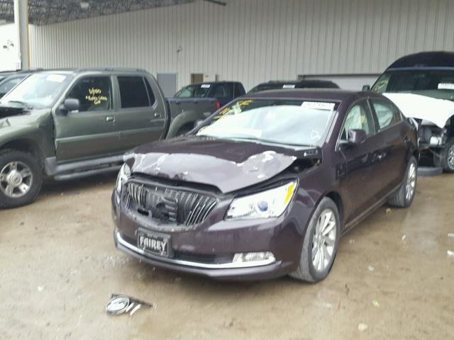 1G4GB5G30EF120211 - 2014 BUICK LACROSSE PURPLE photo 2