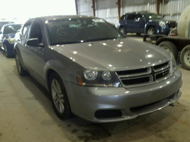 1C3CDZABXEN220329 - 2014 DODGE AVENGER SE SILVER photo 1