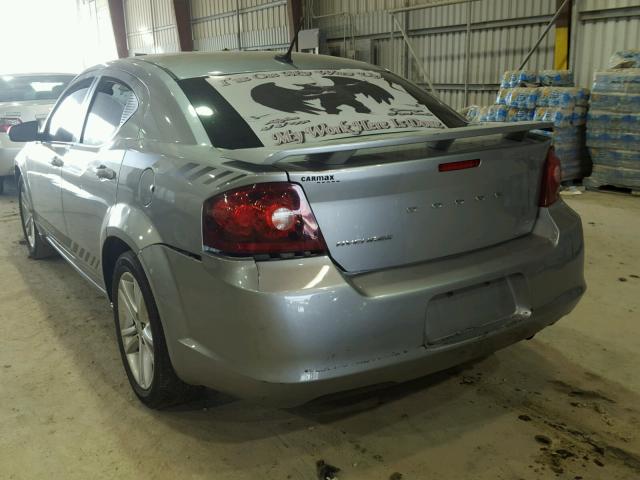 1C3CDZABXEN220329 - 2014 DODGE AVENGER SE SILVER photo 3