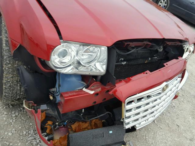 2C3KA63H57H683656 - 2007 CHRYSLER 300C RED photo 9