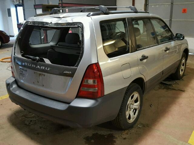 JF1SG63633H703367 - 2003 SUBARU FORESTER 2 SILVER photo 4